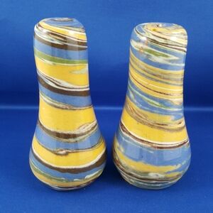 VTG Handmade DESERT SANDS Evans Mission Swirl (California) Salt & Pepper Shakers